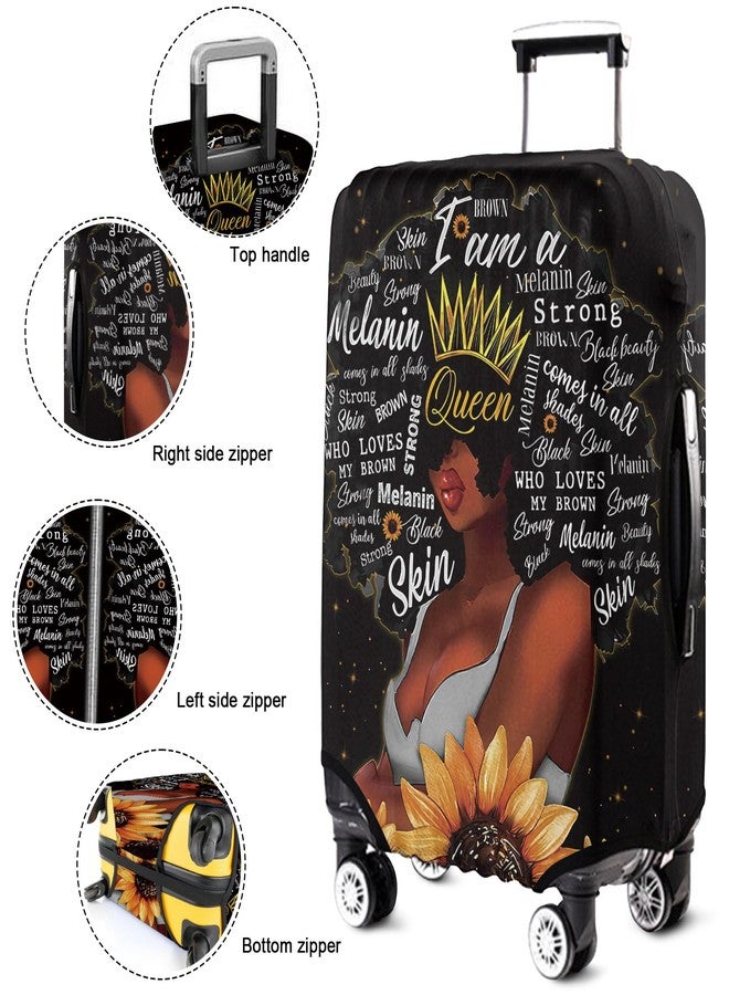 Subvise African American Queen Suitcase Cover Protector Elastic Luggage Cover Anti-scratch (Small (18-20in)) - Image 5